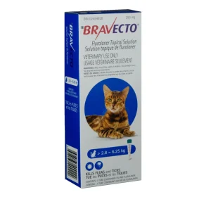 Merck Bravecto topical solution for cats 1 Applicator Blue/Bleu 2.9 - 6.25 kg