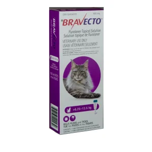 Merck Bravecto topical solution for cats 1 Applicator Purple/Violet 6.26 - 12.5 kg