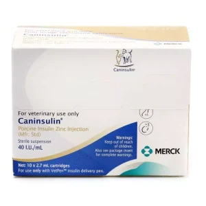 Merck Caninsulin in Cartridges 10 x 2.7 ml 40 I.U.
