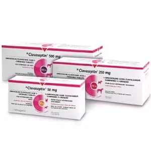 Vetoquinol Clavaseptin 100 Tab 50 mg