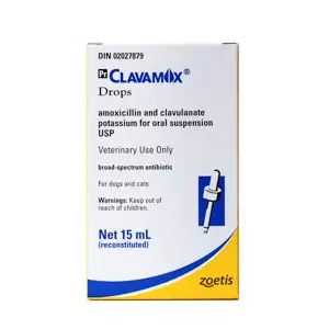 Zoetis Clavamox Drops 15 ml 50 mg/ml